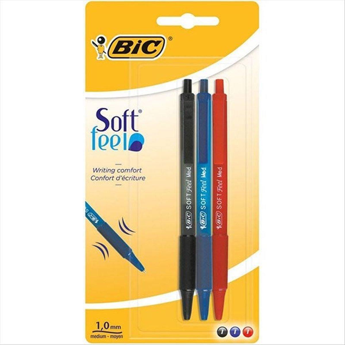 Penna sfera soft feel clic grip rosso cf 20 pz