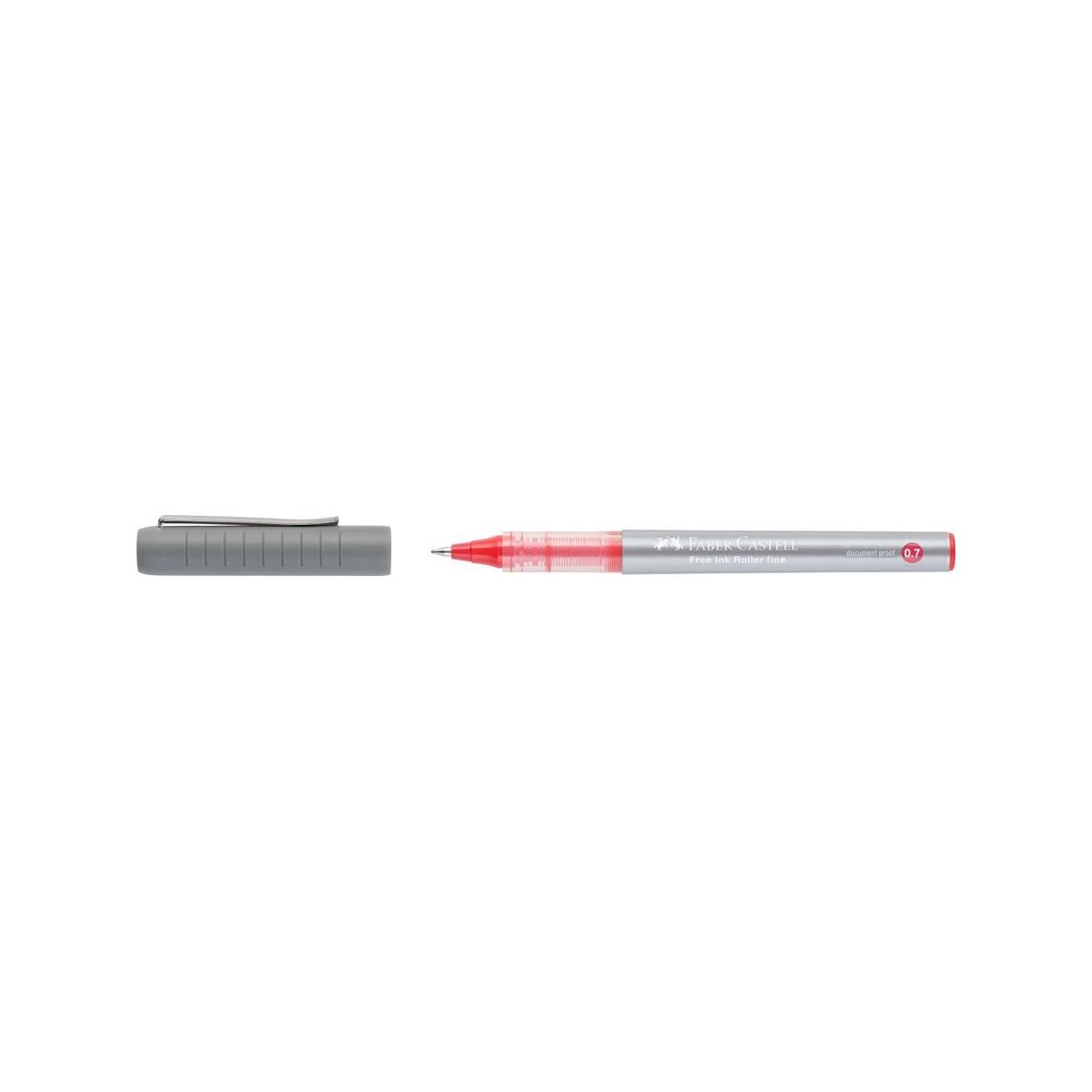 Penne faber pz 12 roller free ink 0.7 rosso