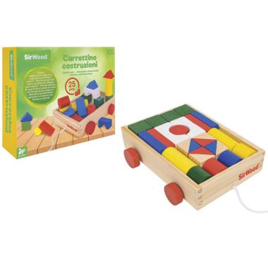 Carretto trainabile in legno 25pz