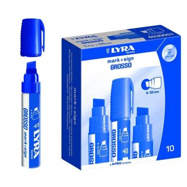 Marker maxi mark + sign p/s blu cf10