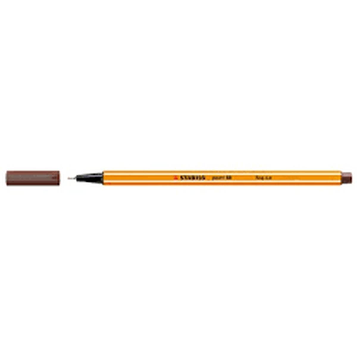 Marker point 88 marrone scuro pz.10