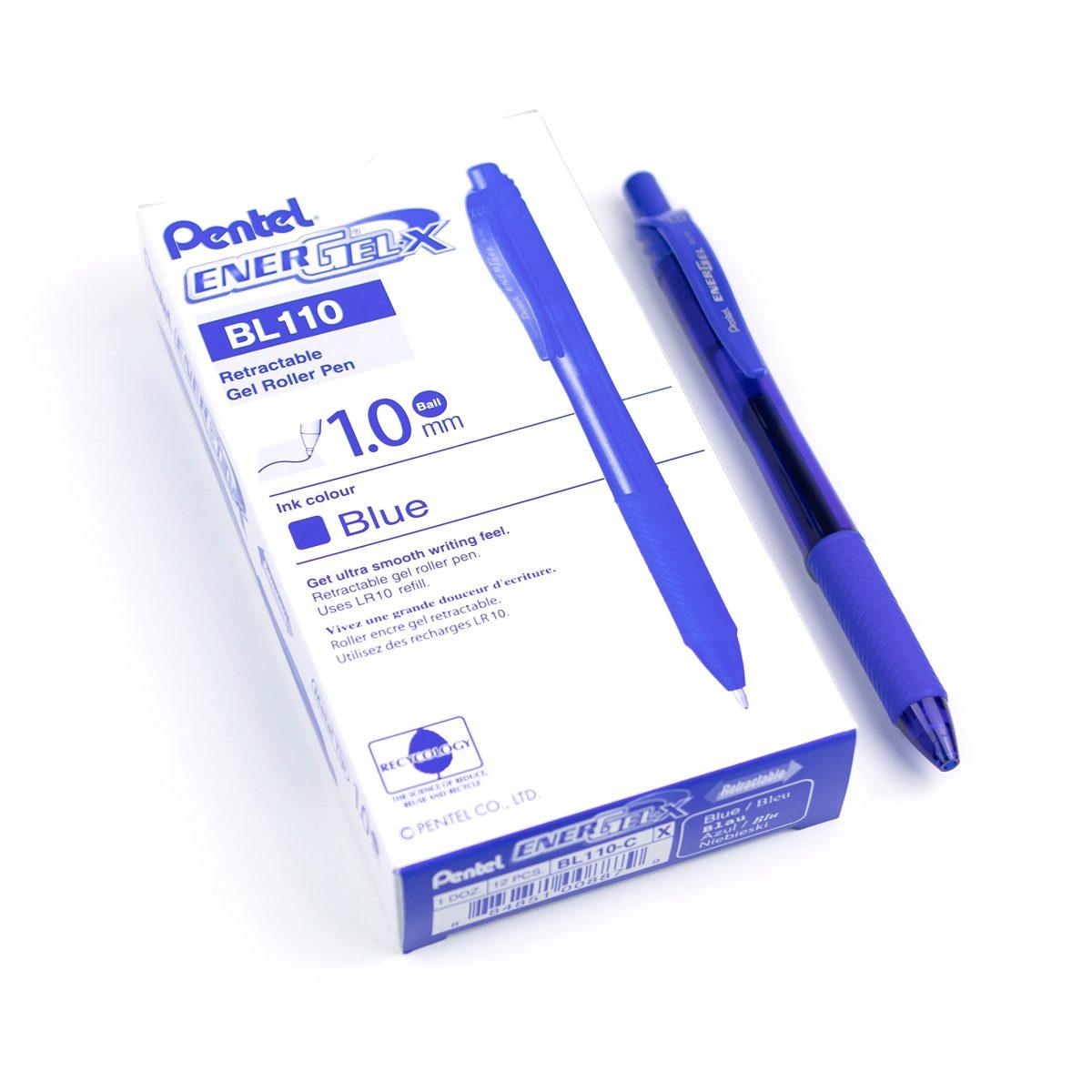 Penna energel x 1.0 click blu 12pz