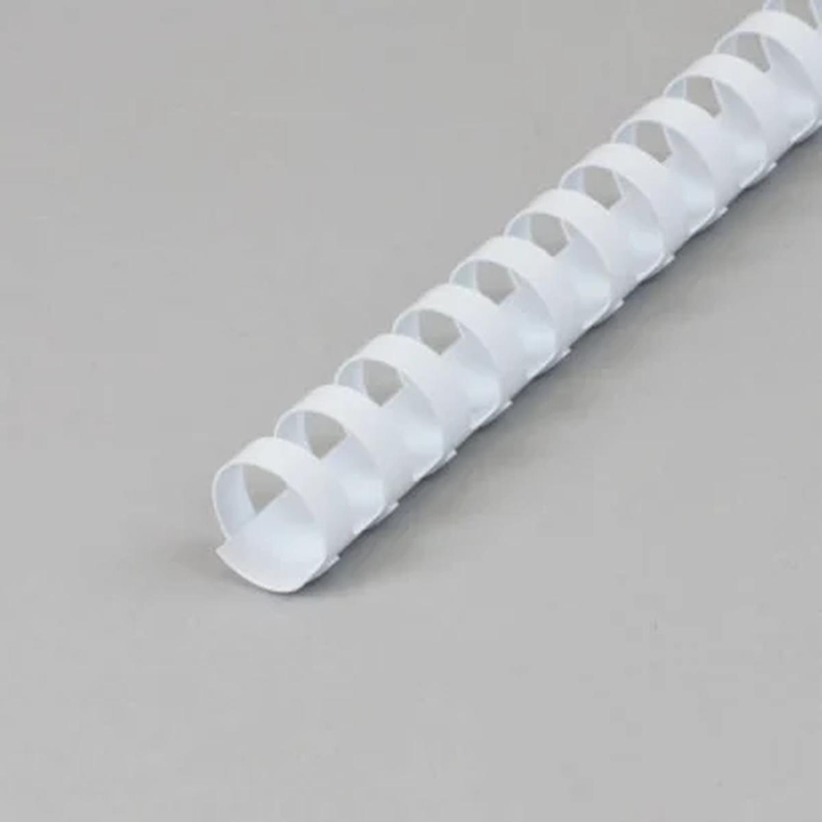 Spirali in plastica 25mm cf50 bianco