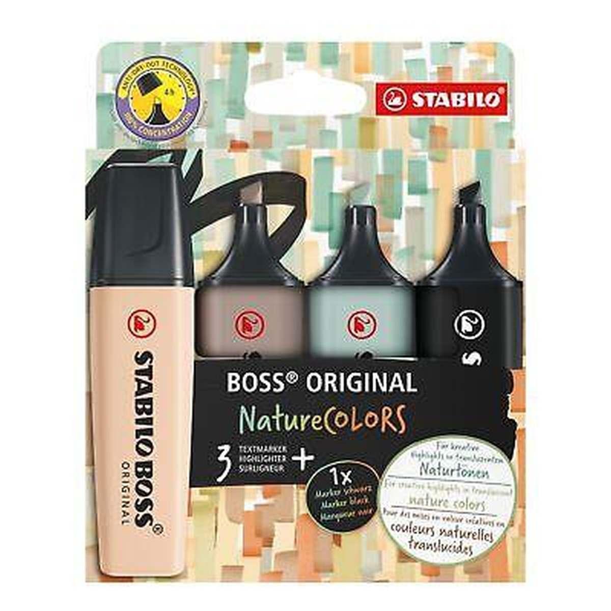 Stabilo boss nature colors display 4pz