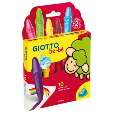 Giotto bebe' set 10 super pastelloni a cera