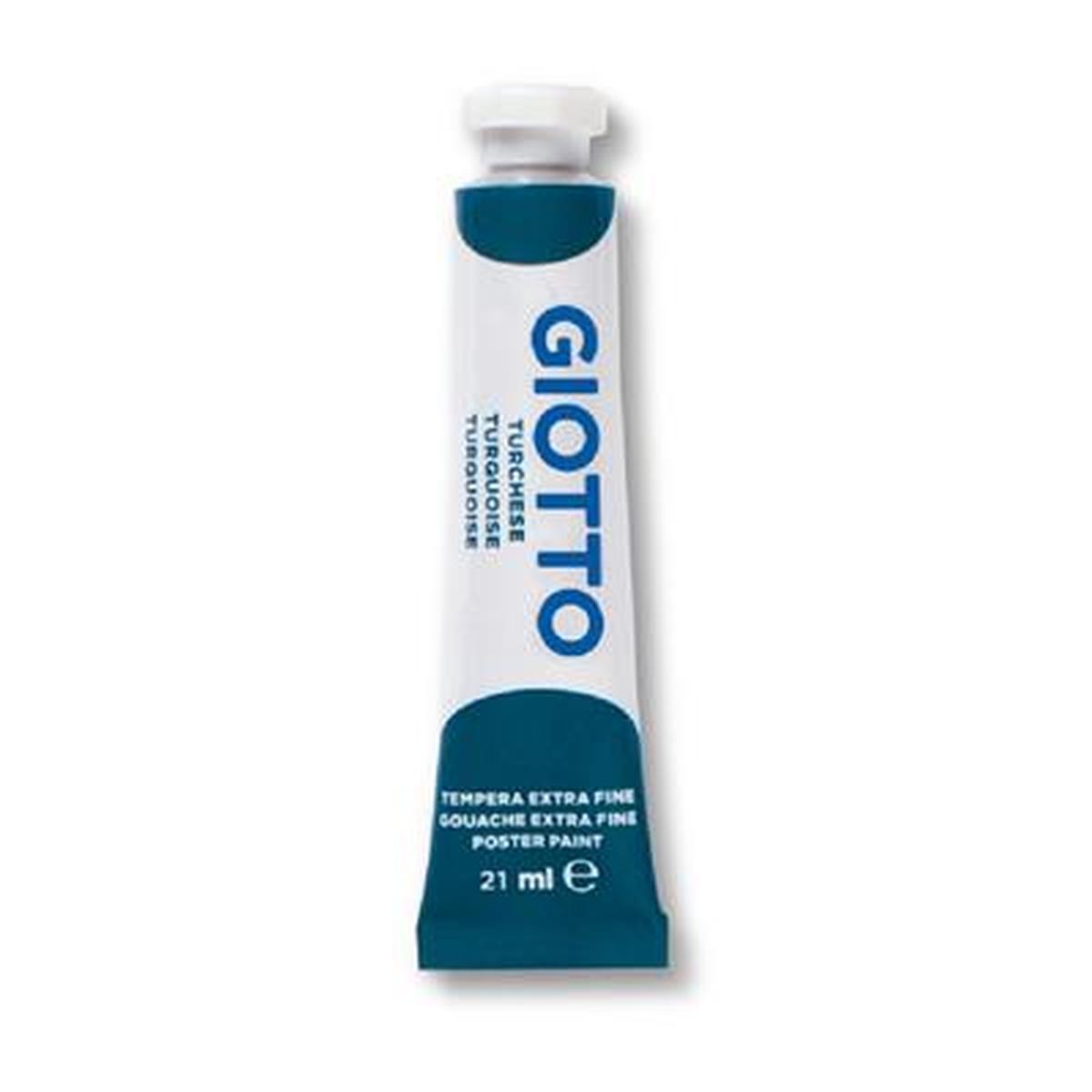 Tempera tubetto 21ml cf.6pz. turchese