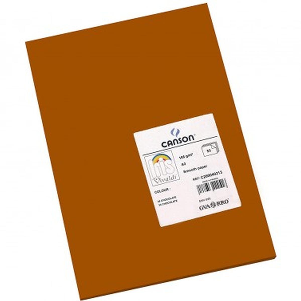 Foglio vivaldi a3 185g cioccolato pz50