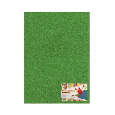 Fogli eva foam 2mm 40x60 verde chia glitter