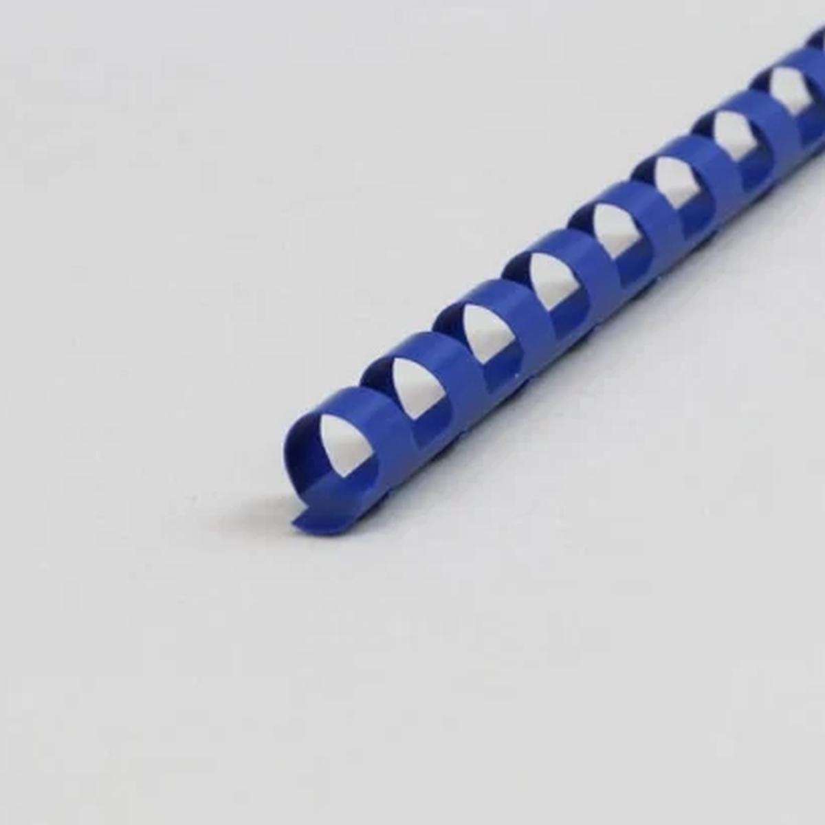 Spirali in plastica 25mm cf50 blu