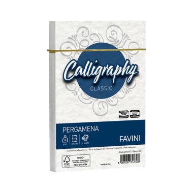 Calligraphy pergamena 25bs 12x18 gr90 bianca