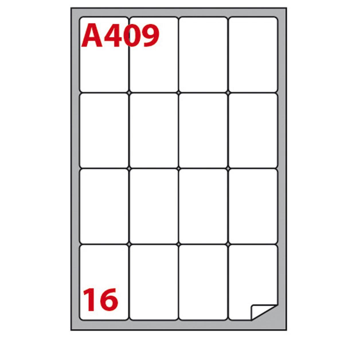 Cf.100 etichette ades. su a4 47.7x70 angol. arrot.