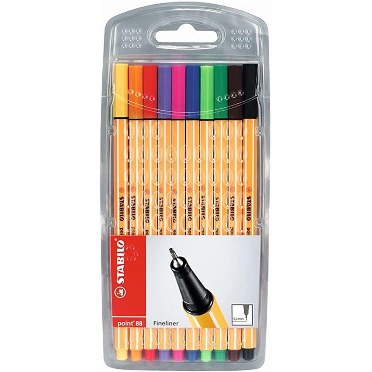 Stabilo point 88 col ass 10 pz