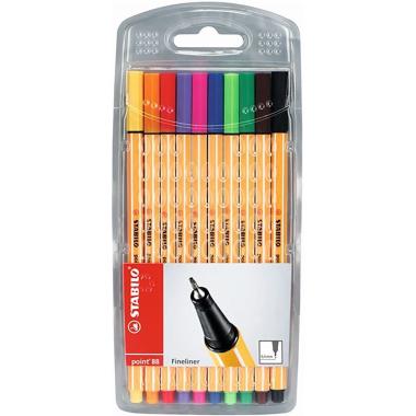 Stabilo point 88 col ass 10 pz