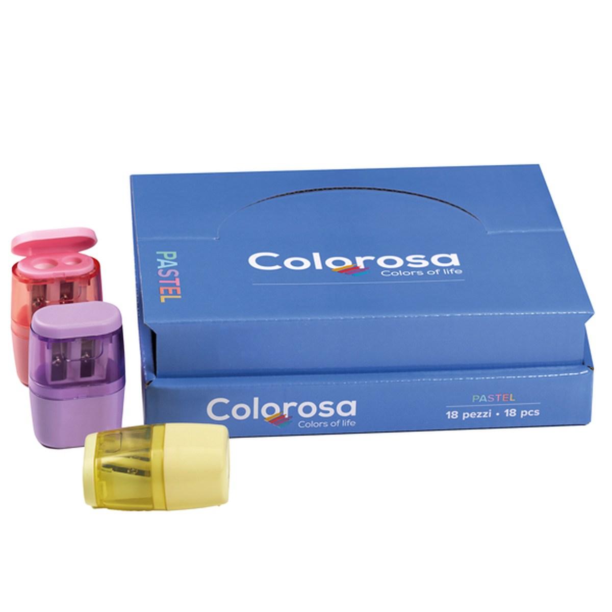 Temperamatite colorosa 2 fori pastel cf18