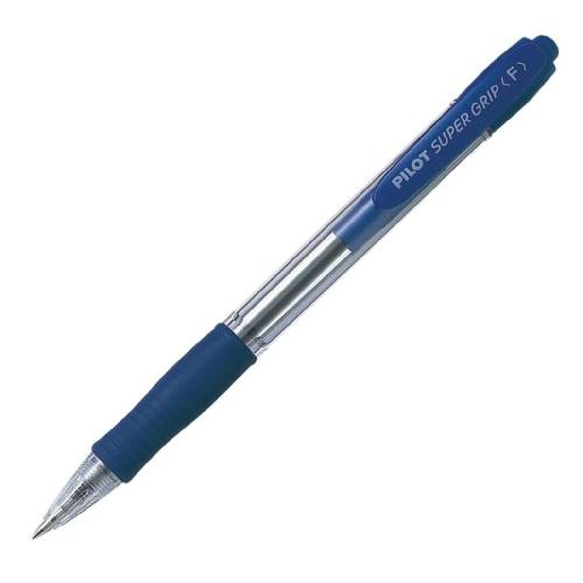 Penna super grip punta 0,7 pz.12  blu
