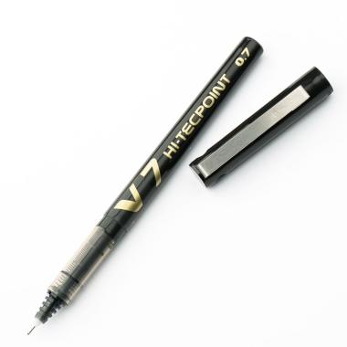 Penna hi-tecpoint v7 nero 12pz