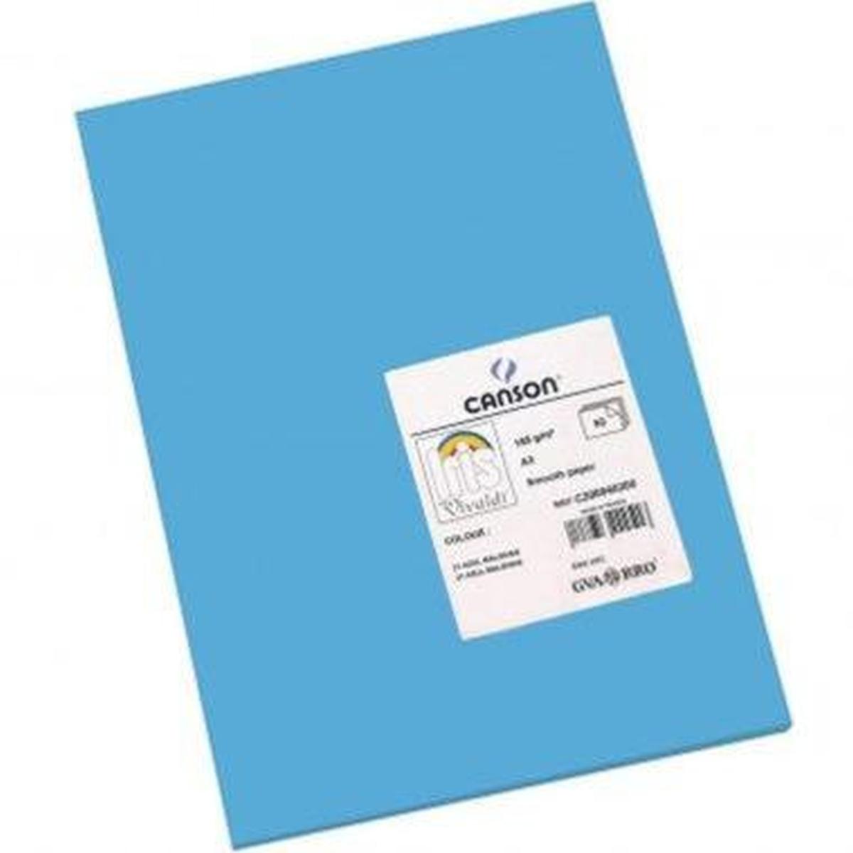 Fogli vivaldi a4 185 gr  50fg blu mari del sud