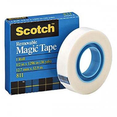 Nastro magic 811 removibile mm.19x33 mt.