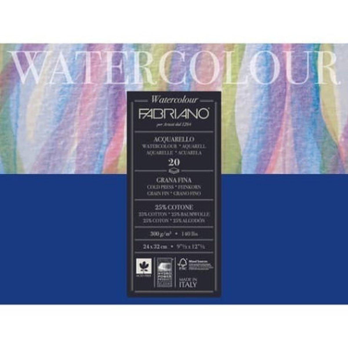 Blocco watercolor studio 24x32 gr.300