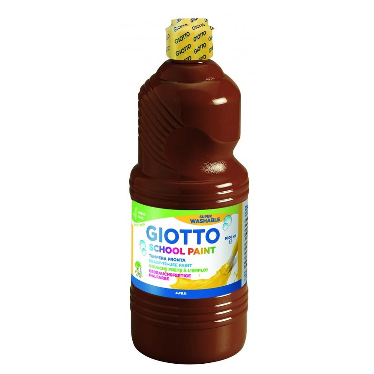 Tempera pronta school paint 1lt marrone
