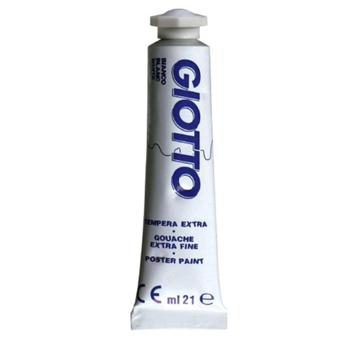 Tempera tubetto 21ml cf.6 pz. bianco