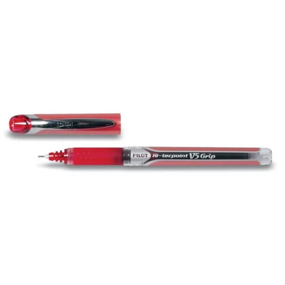 Penne hi-tecpoint v5-grip cf.12 pz.rosso