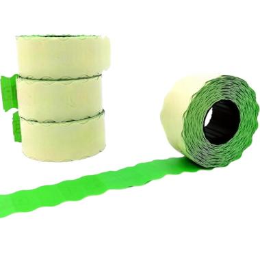 Rotoli x prezz.26x12 ond.fluo verde pz10