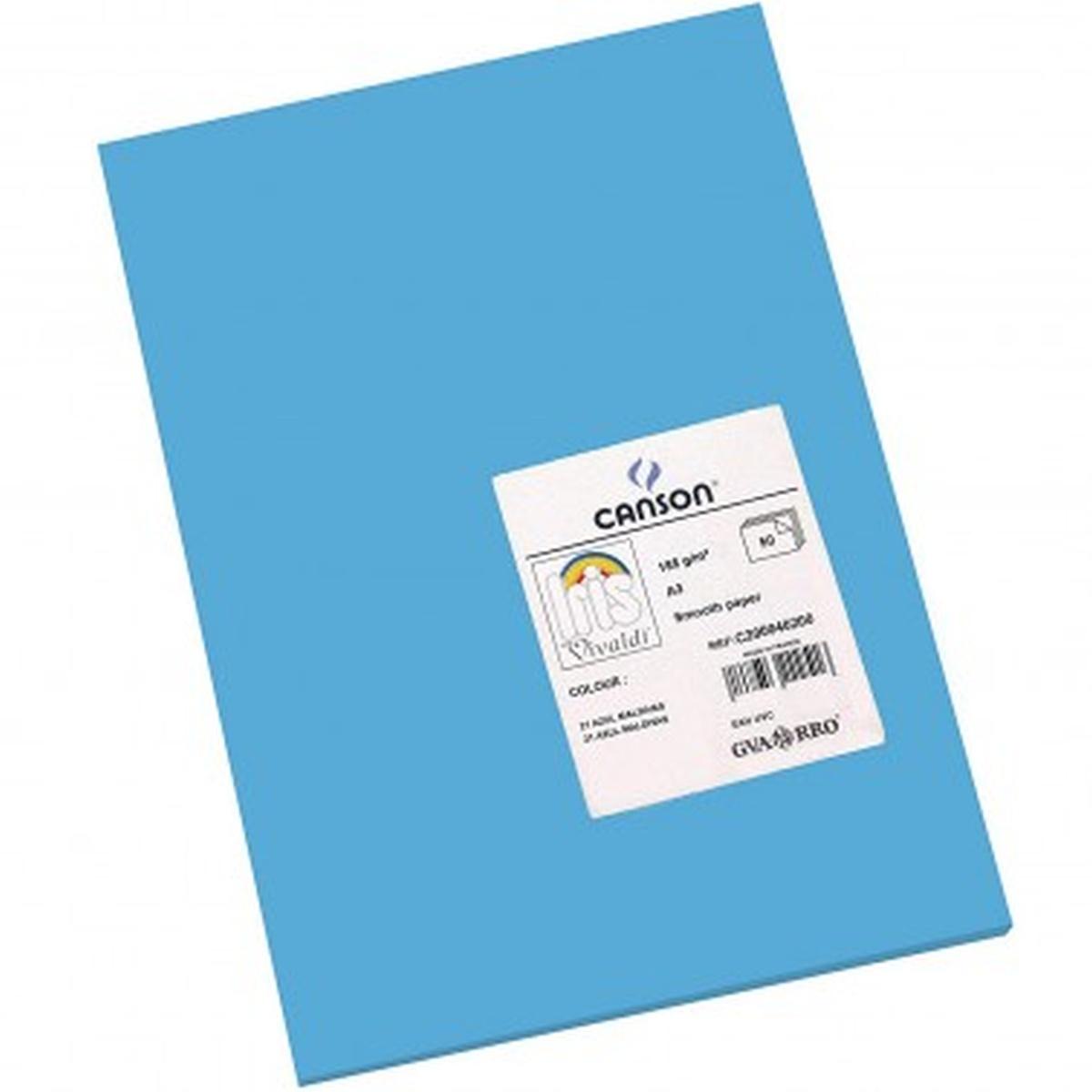 Fogli vivaldi a4 185 gr 50fg blu primario