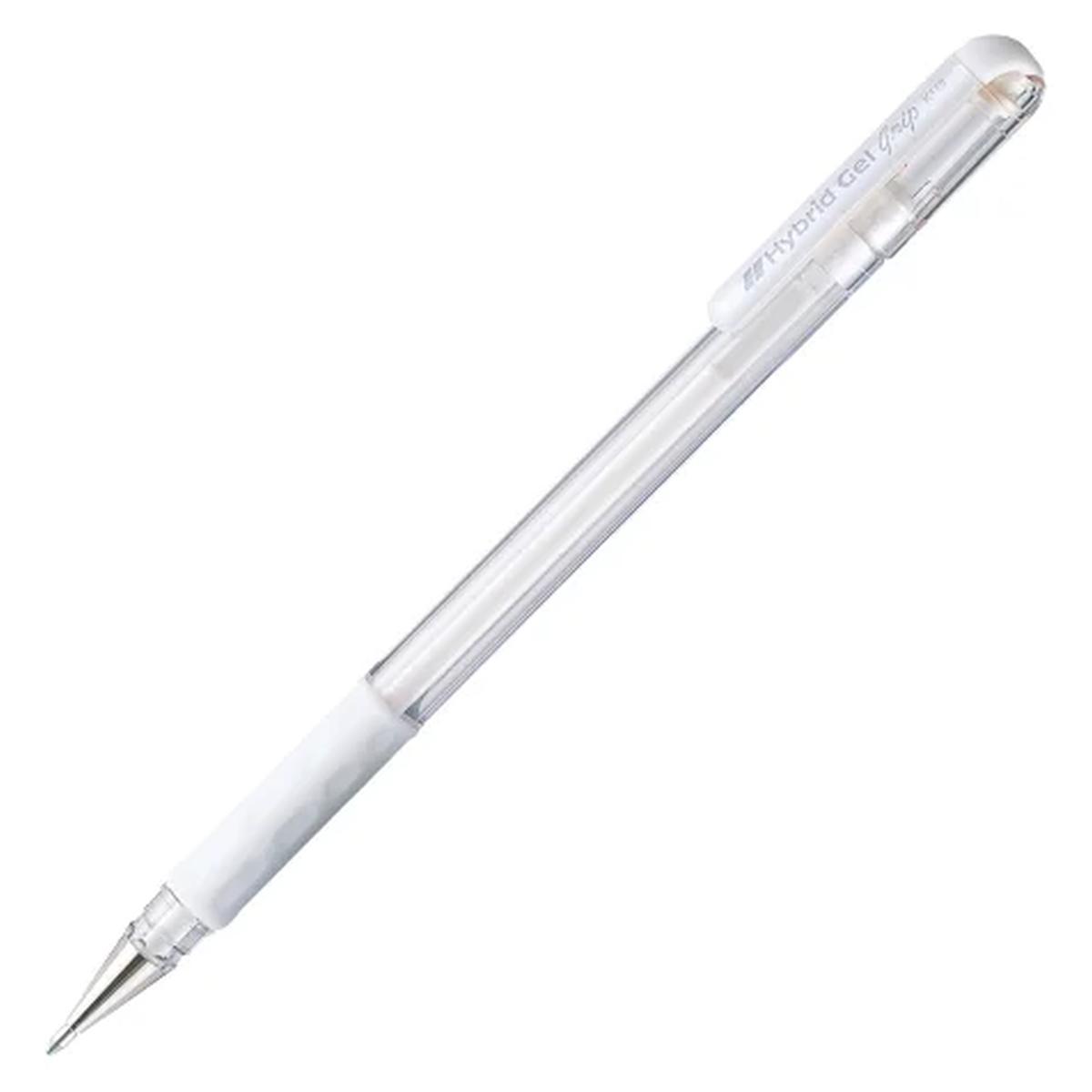 Penna gel hibrid 12pz. bianco grip