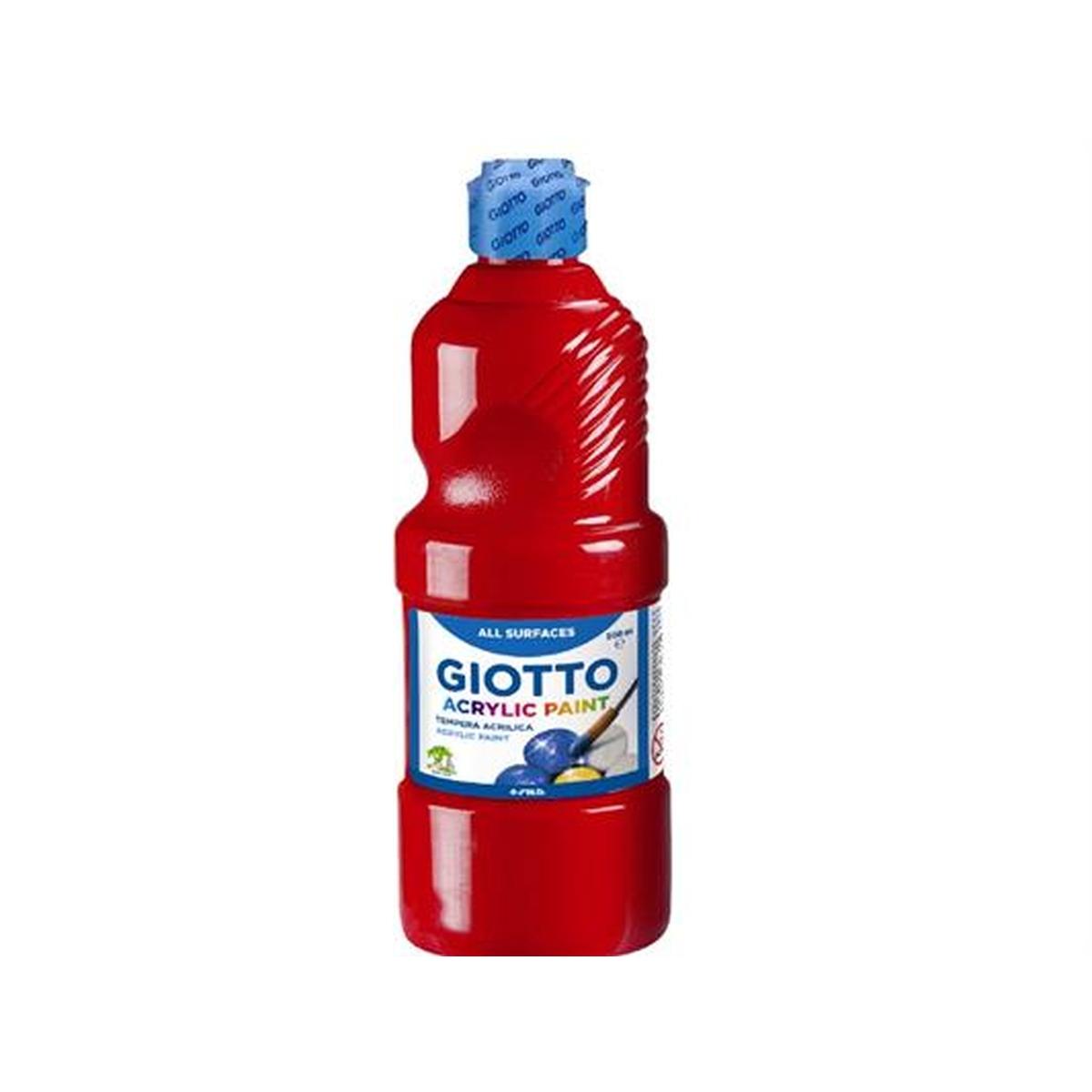 Tempera acrilica ml.500 rosso