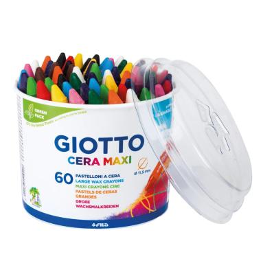 Barattolo 60 pastelloni a cera maxi