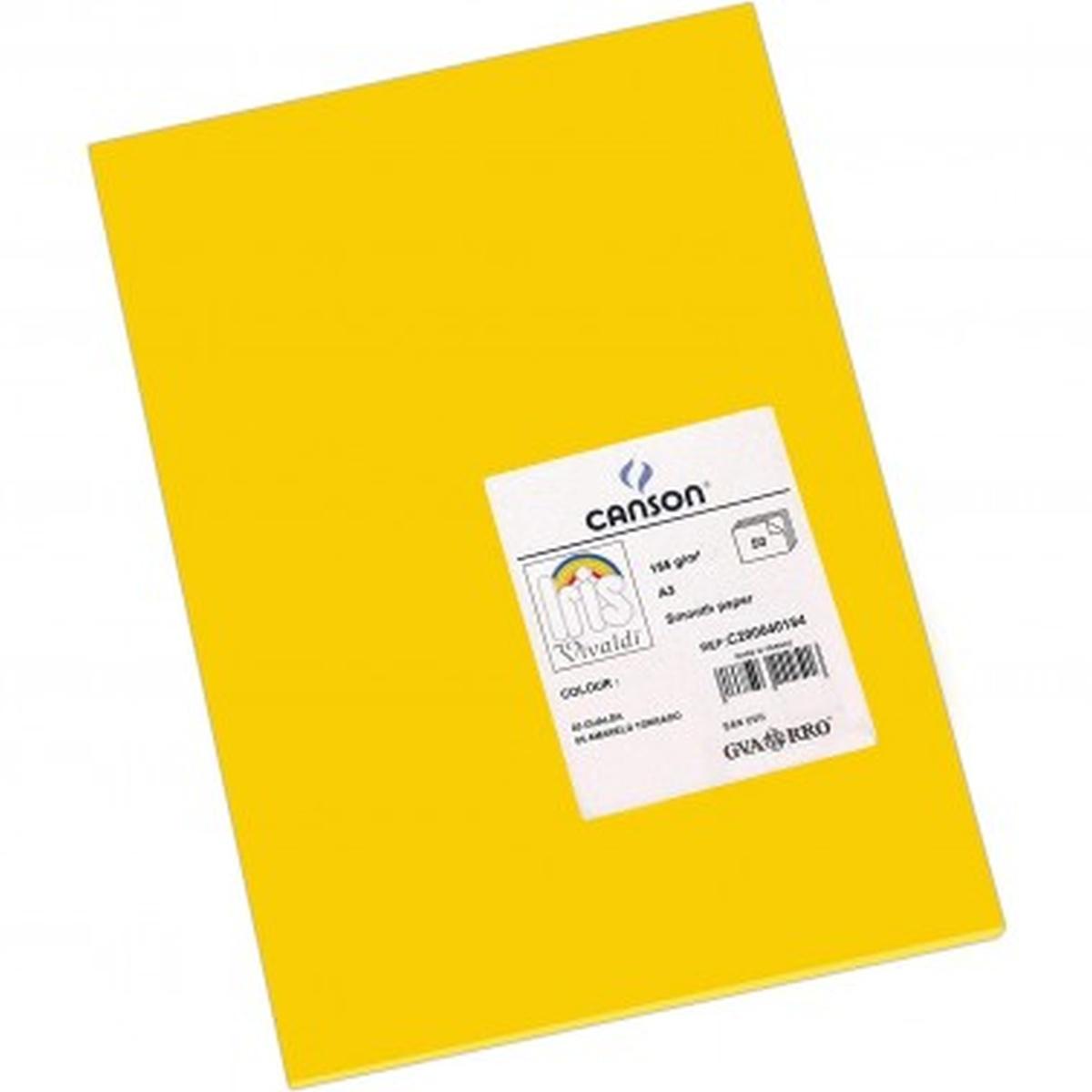 Foglio vivaldi a4 185g giallo oro pz50