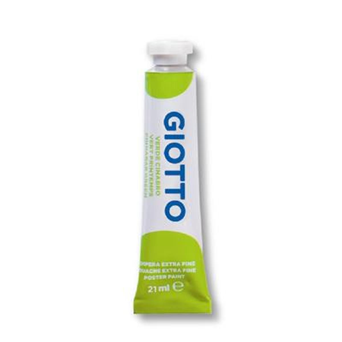 Tempera tubetto 21ml cf.6pz.verde cinabrio